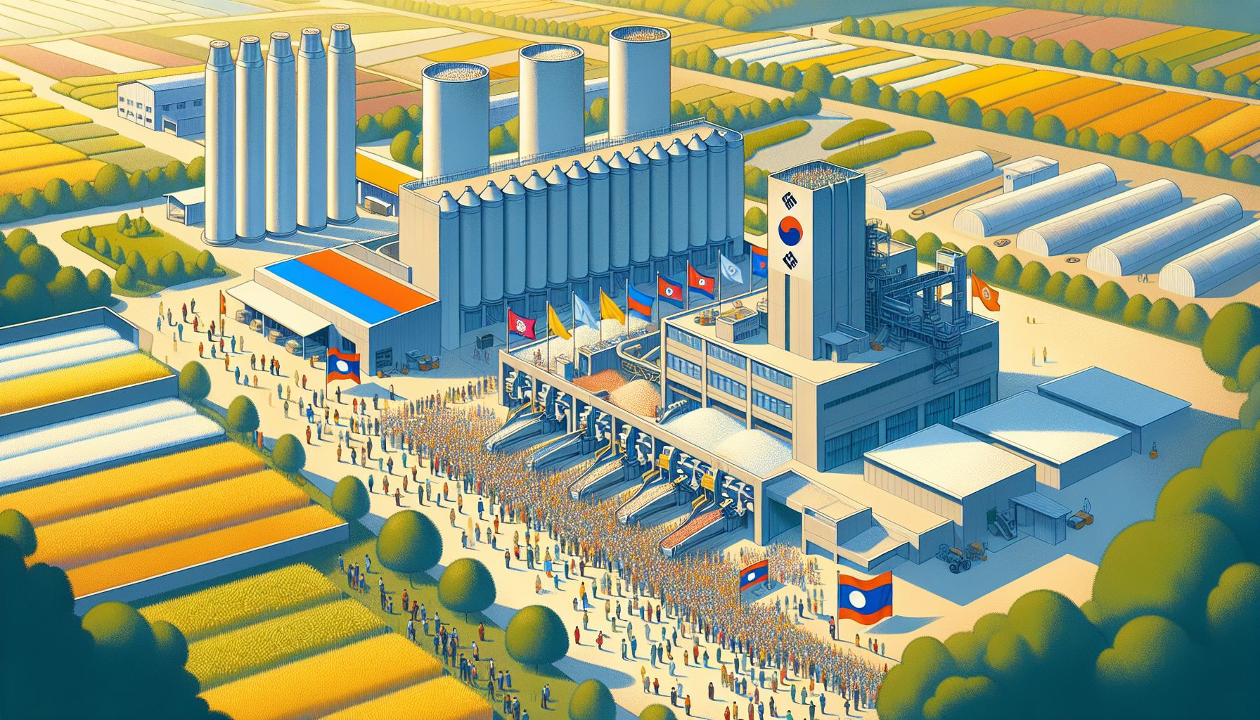 Korea-Laos Celebrate Completion of Agricultural Technology Partnership with Modern Rice Facility